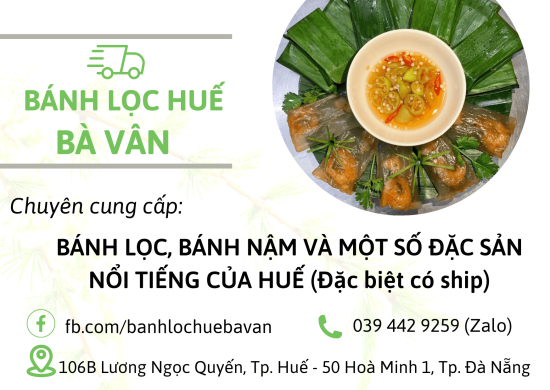 Bánh lọc Huế bà Vân